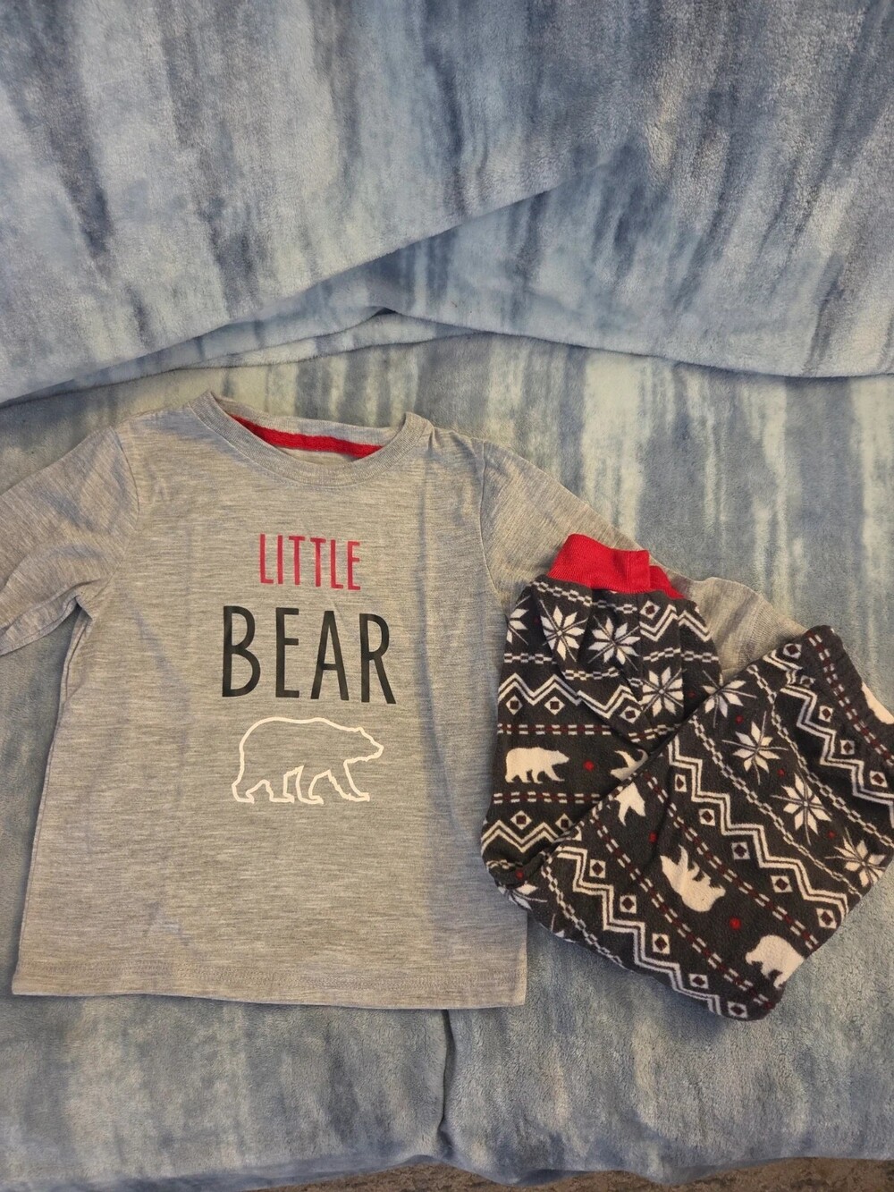 Holiday Time Christmas PJS Kids 3T Fleece Long Sleeve Pajama Set